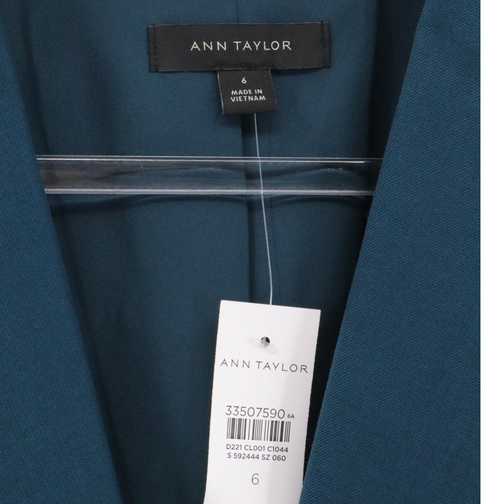 Work Professional Single Button Teal Blazer Ann T… - image 8